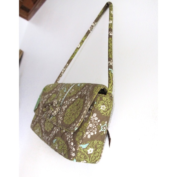 Vera Bradley NWT Knot Just a Clutch Bag (Sittin in a Tree) Grren Brown Tree Bird - Picture 4 of 12